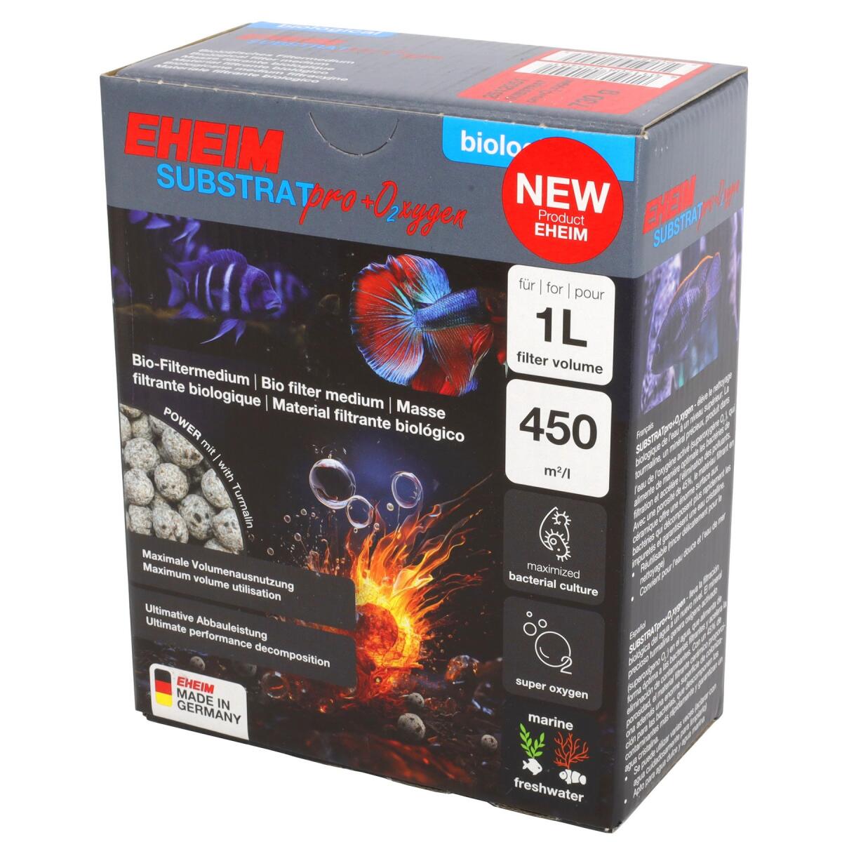 Наповнювач для біологічної фільтрації Eheim Substrat pro+O2xygen 1л. (2512051)