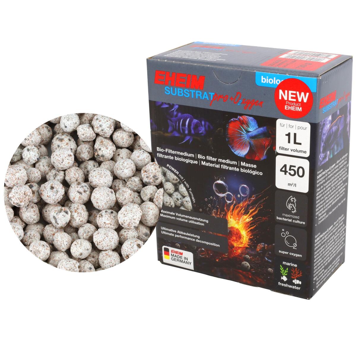 Наполнитель для биологической фильтрации Eheim Substrat pro+O2xygen 1л. (2512051)