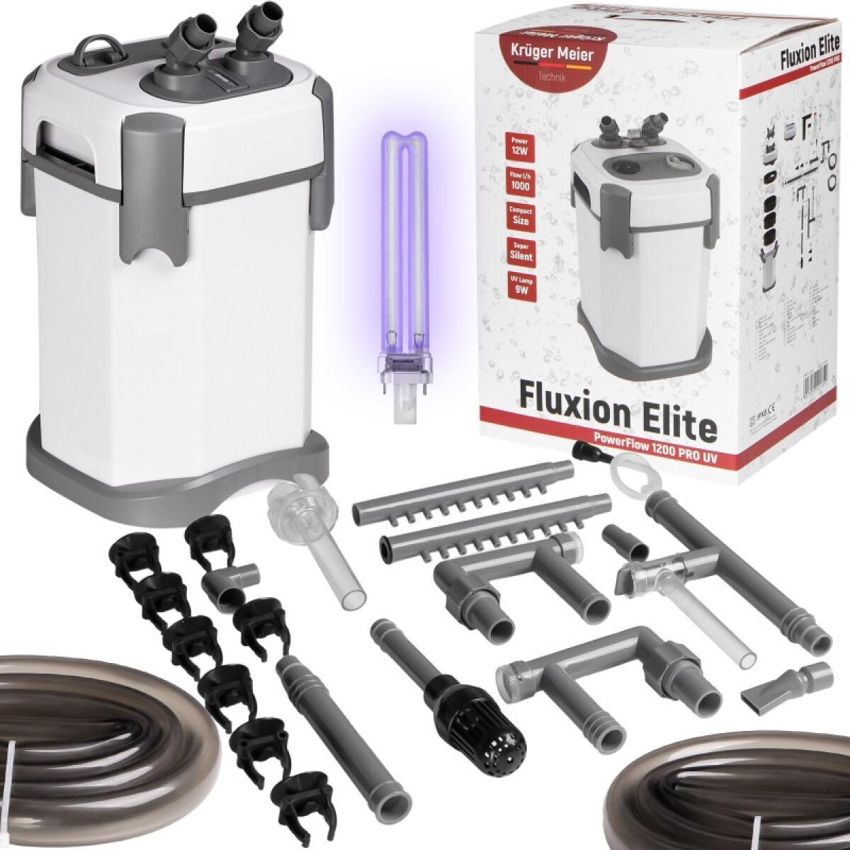 Зовнішній фільтр Kruger Meier Fluxion Elite 1200 UVC PRO для акваріумів 100-250 літрів