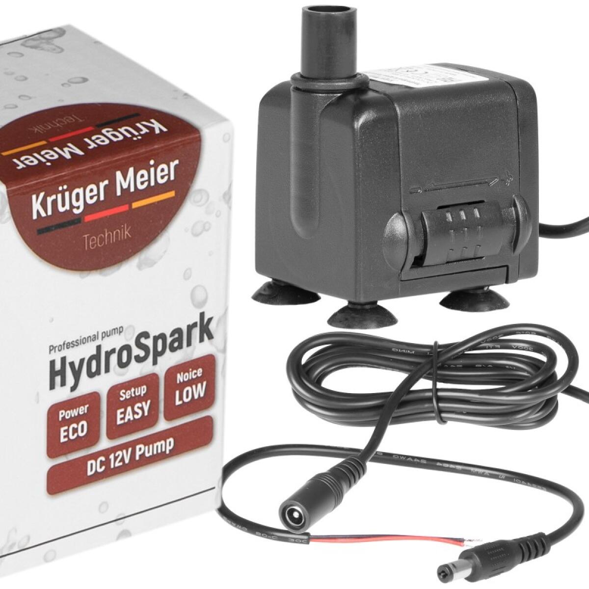 Помпа підйомна Kruger Meier HydroSpark 650 — міні насос 12V, 450 л/год