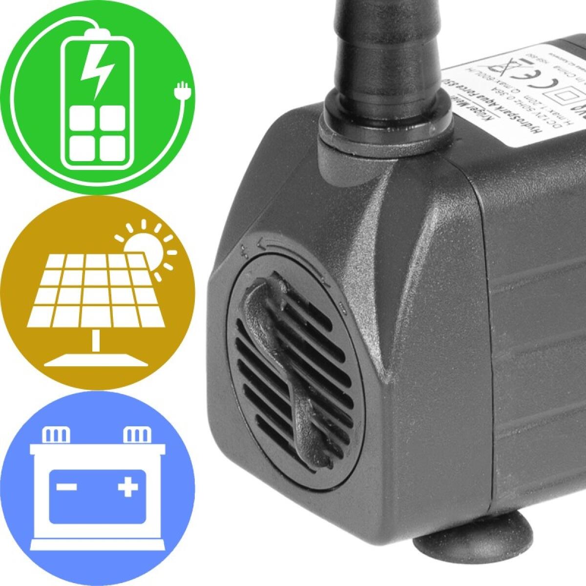 Помпа підйомна Kruger Meier HydroSpark 1250 — міні насос 12V, 1000 л/год