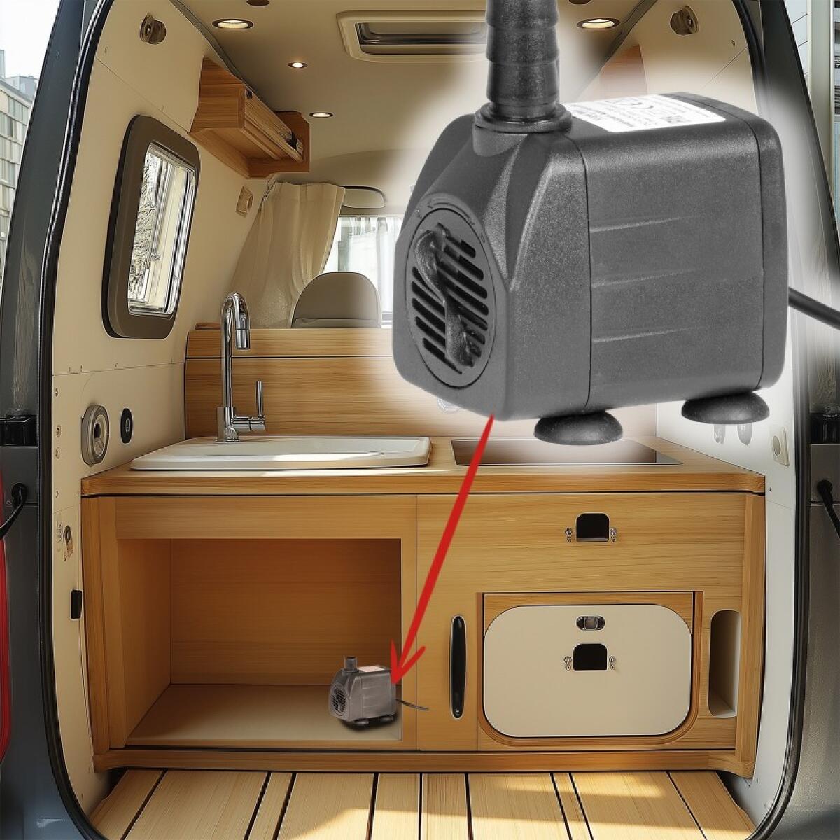 Помпа підйомна Kruger Meier HydroSpark 1750 — міні насос 12V, 1500 л/год