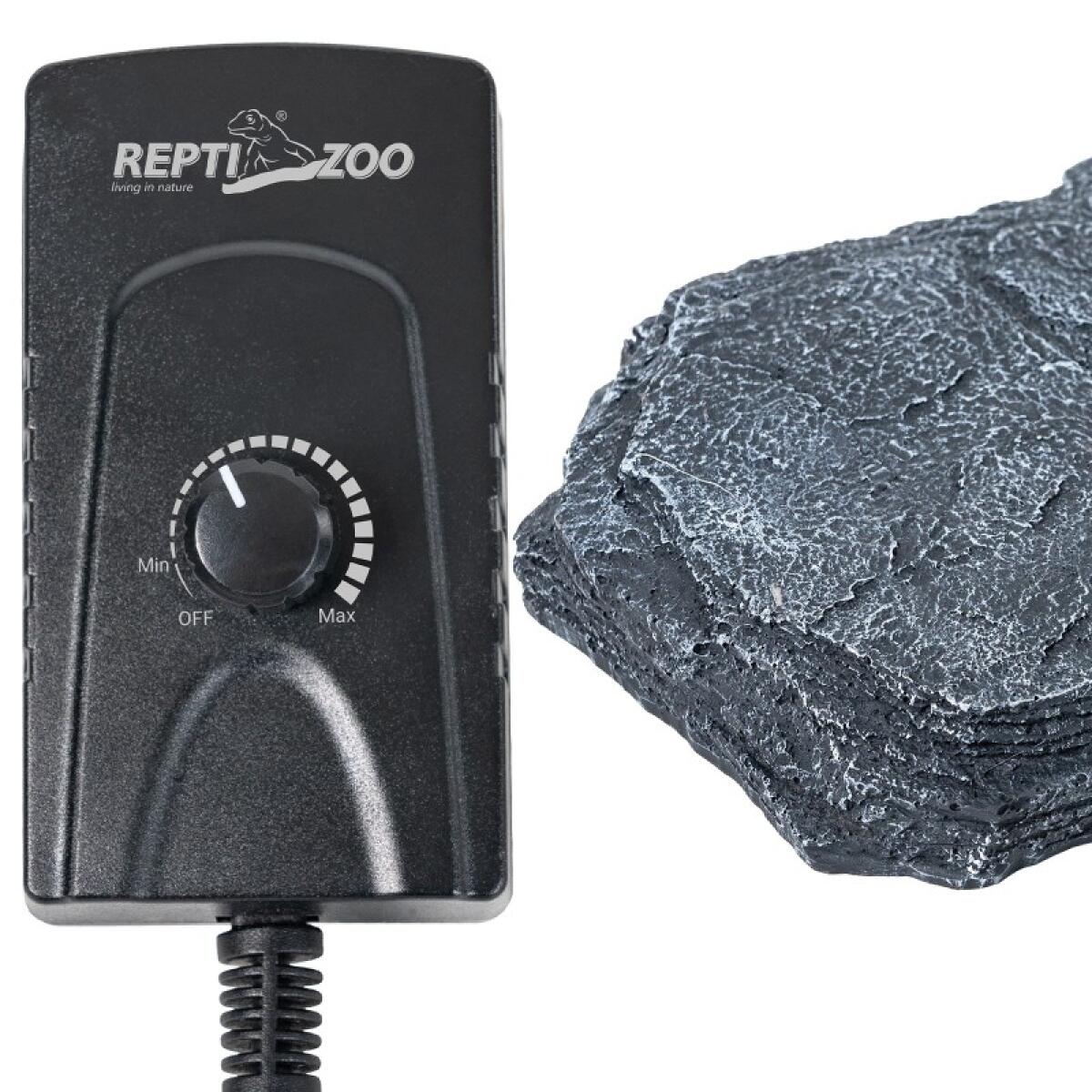 Нагрівальний камінь з регулятором температури Repti-Zoo Dimmer Heat Rock 8W 18×14×3 см (AHR0608P) для тераріумів