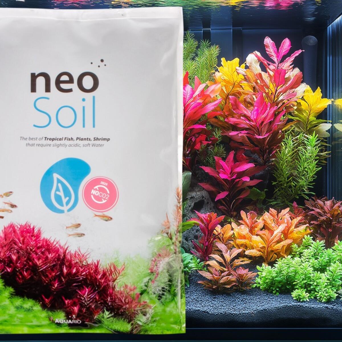 Грунт активний для акваріуму Neo Soil Plant No CO2 8л. - без потреби у CO₂