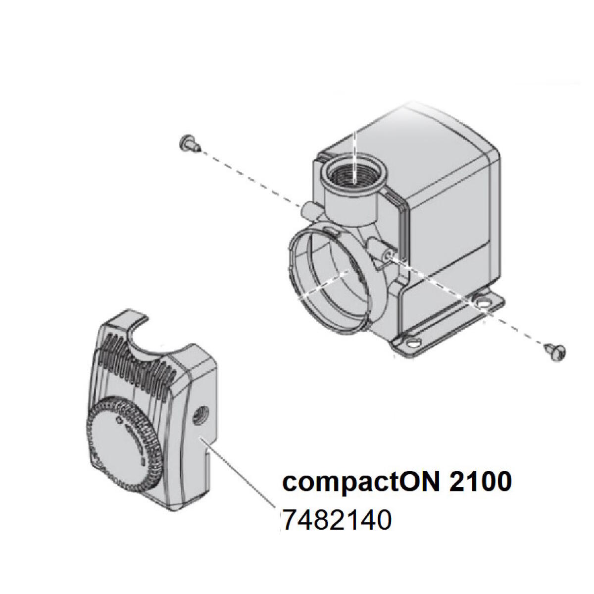 Кришка насоса для EHEIM compactON 2100 з регулятором (7482140)