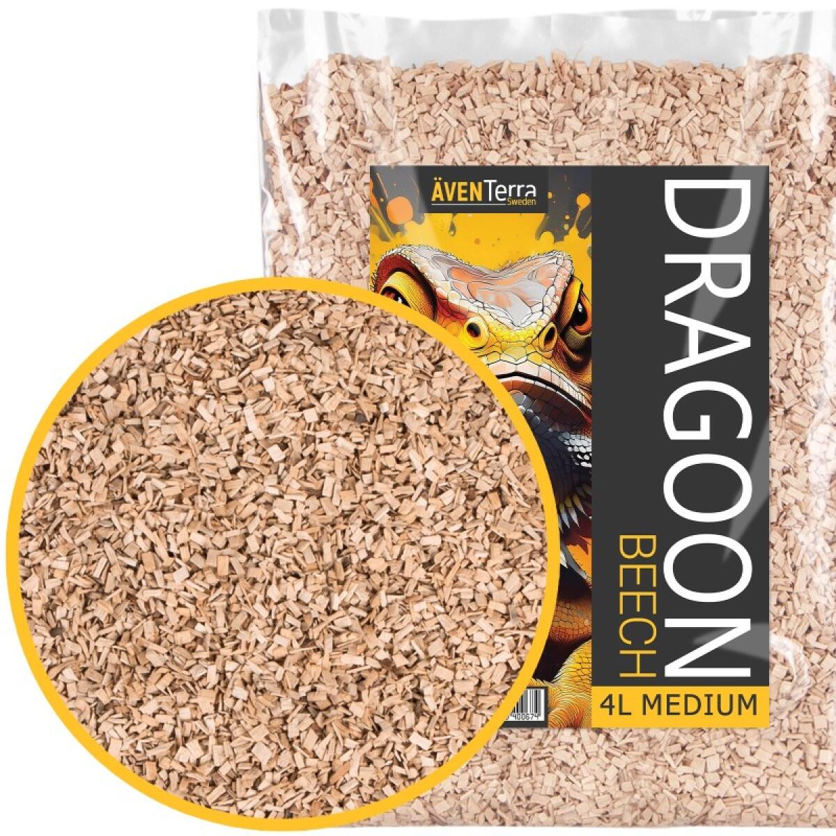 Натуральная древесная подстилка Aventerra DRAGOON Beech Medium 4л для рептилий, пауков и грызунов