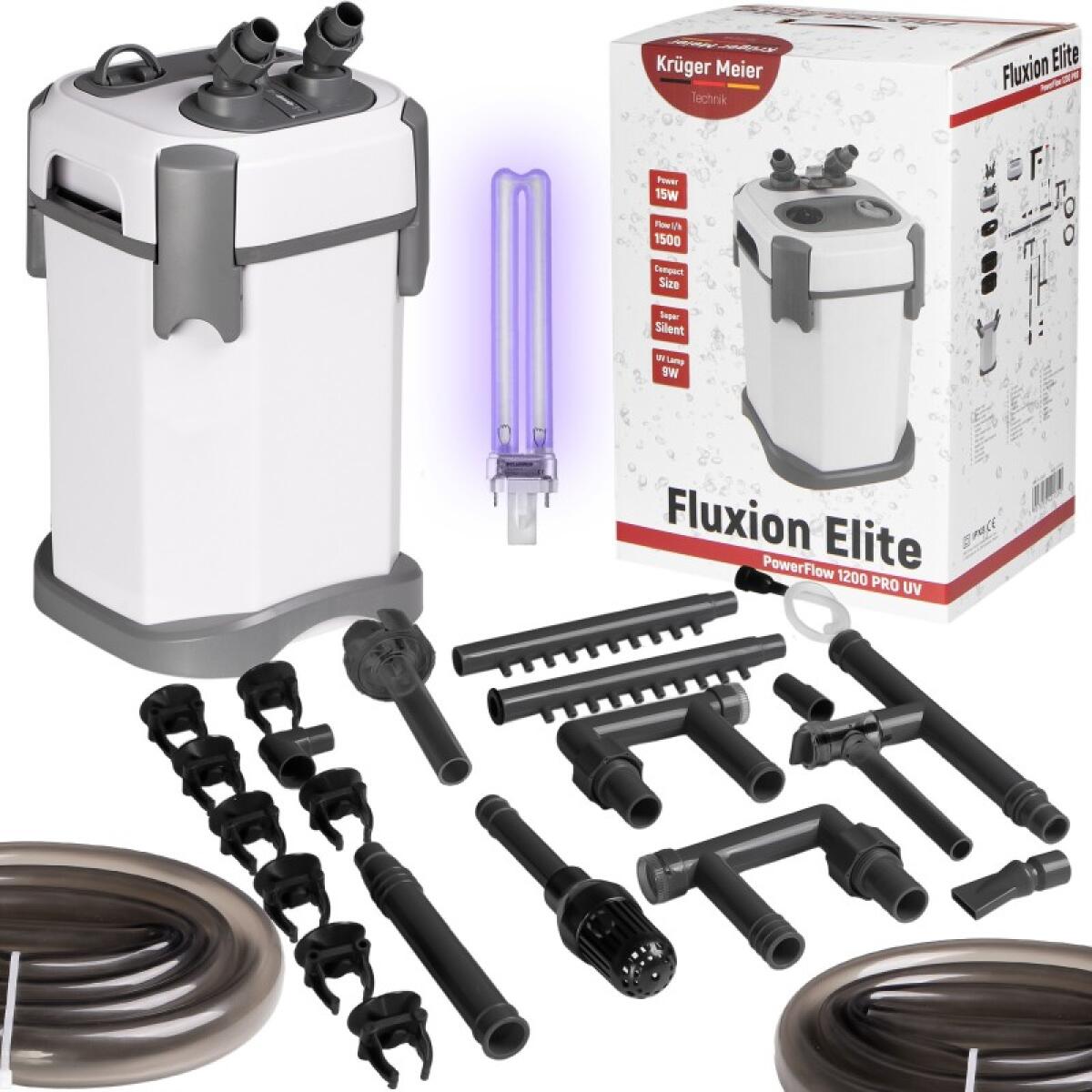 Зовнішній фільтр Kruger Meier Fluxion Elite 1800 UVC PRO для акваріумів 120-350 літрів