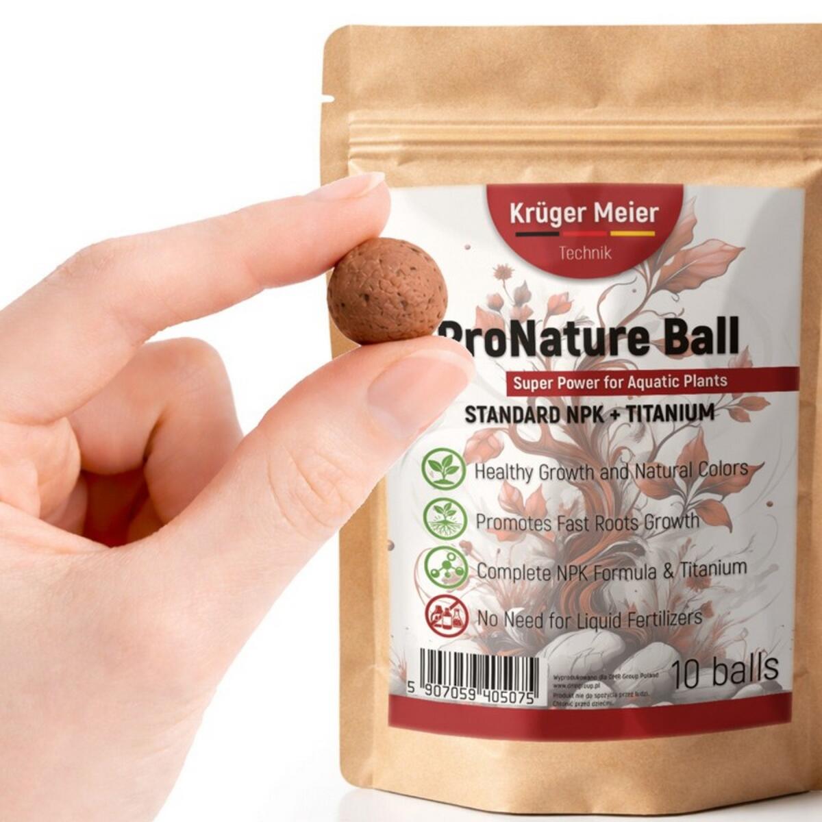 Поживні кульки Kruger Meier ProNature Ball 10 для акваріумних і тераріумних рослин