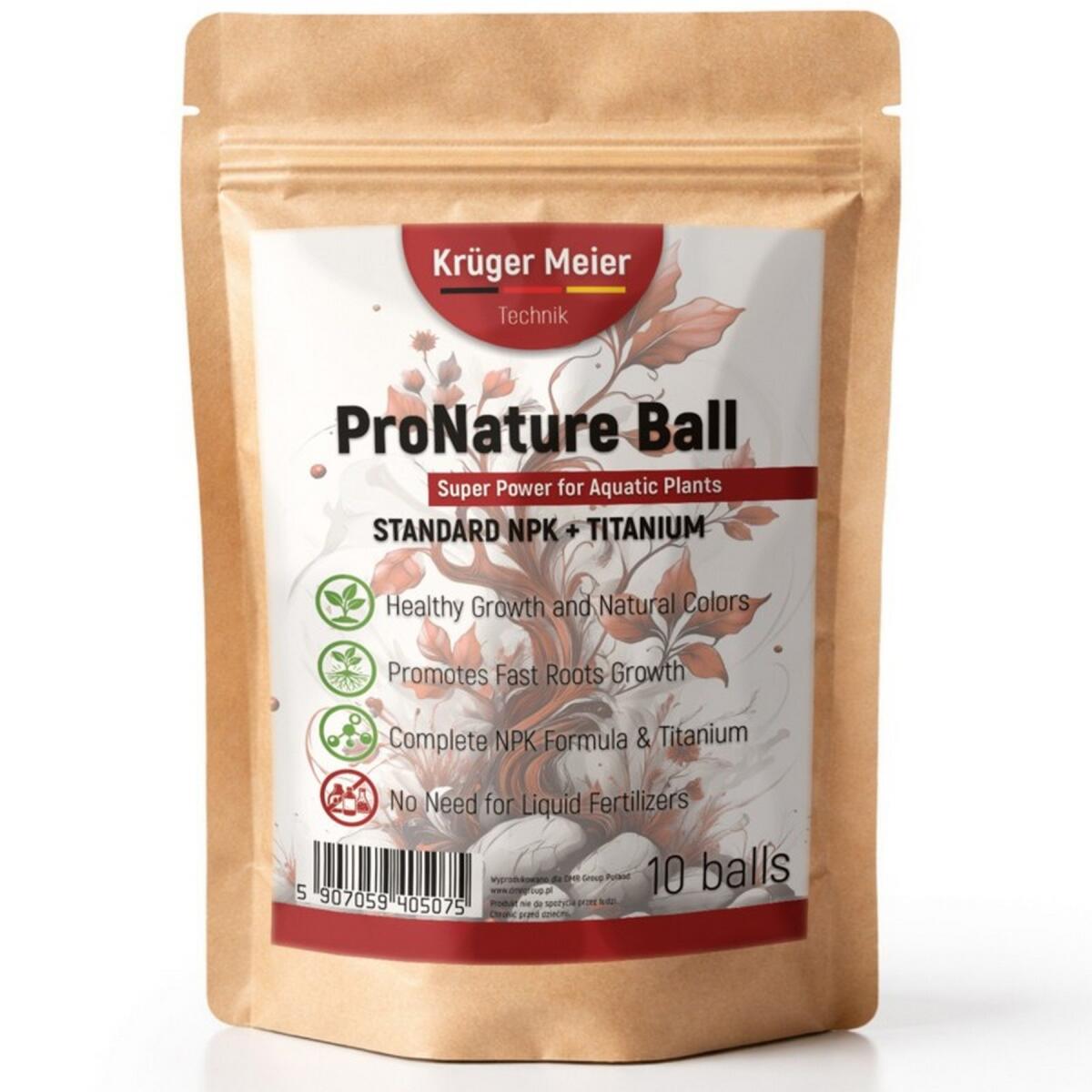 Поживні кульки Kruger Meier ProNature Ball 10 для акваріумних і тераріумних рослин