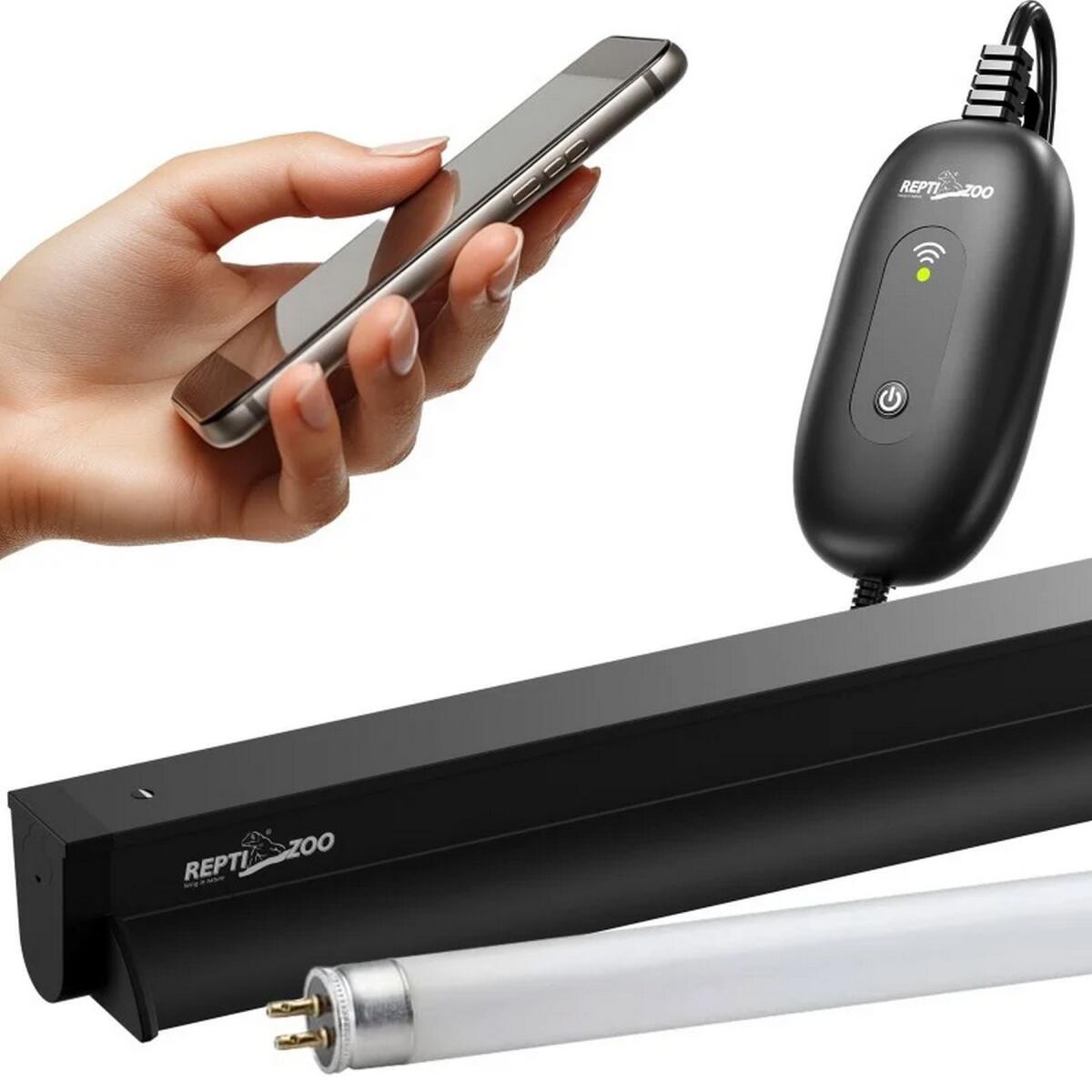 Світильник з лампою T5 Repti-Zoo Lighting Combo Smart KIT 10.0 UVB 24W 57.5 см (ZAT2824ST) для рептилій