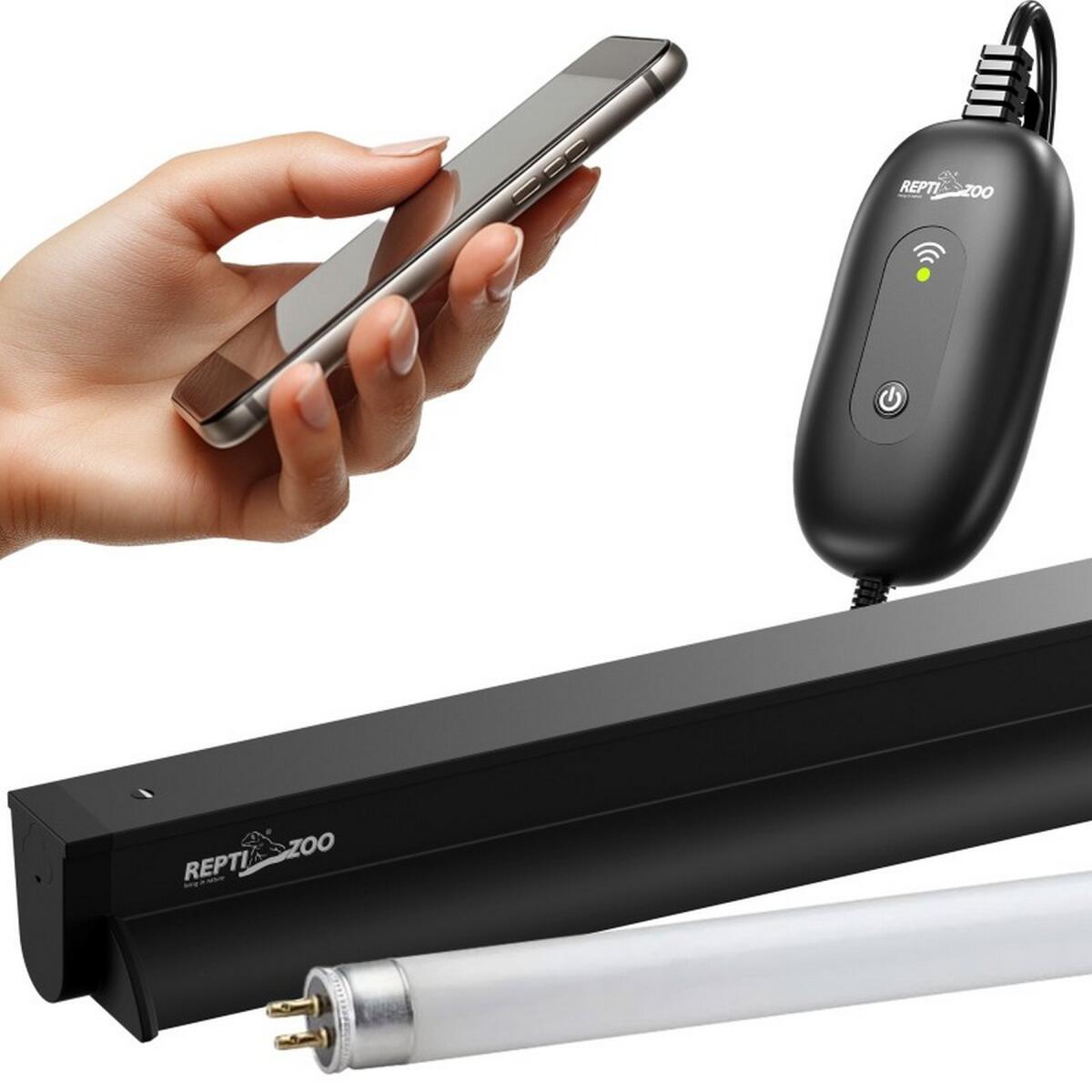 Світильник з лампою T5 Repti-Zoo Lighting Combo Smart KIT 10.0 UVB 39W 87.5 см (ZAT2839ST) для рептилій
