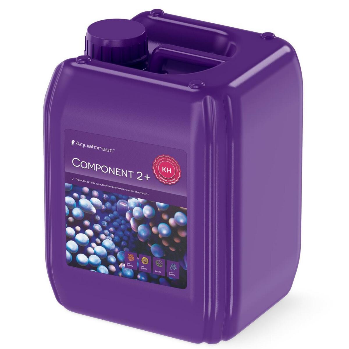 KH, фтор і йод Aquaforest Component 2+ 5л. метод Баллінга