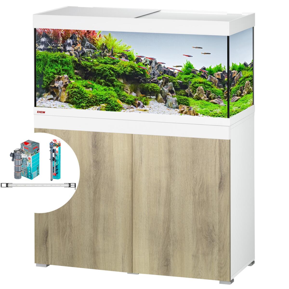 Аквариумный комплект Eheim vivaline LED 180 1x13.4W (LED) arctic/wood с тумбой (0613044)