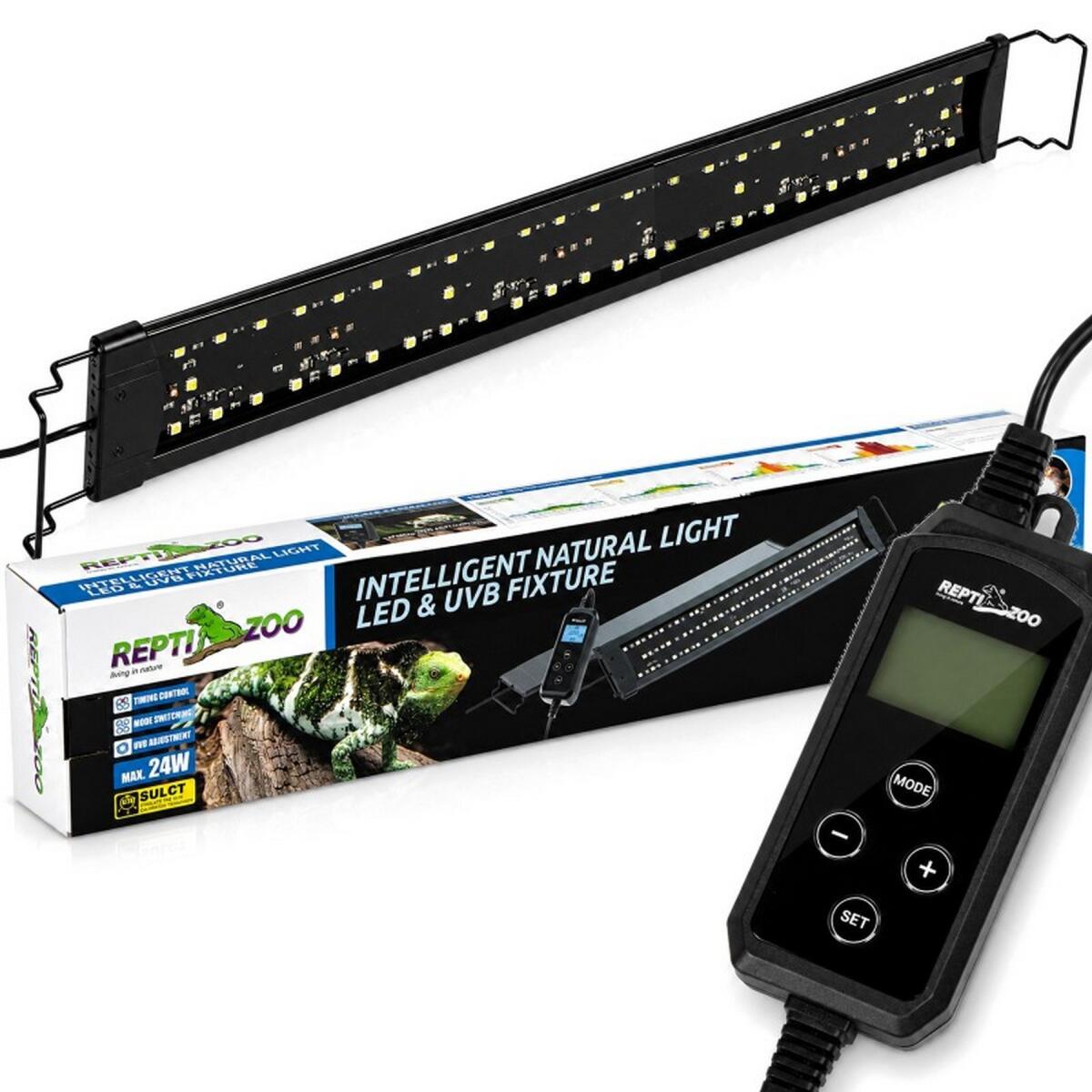 Светильник LED UVB Repti-Zoo Natural Light LED UVB 24W 83-94 см для террариума с контроллером