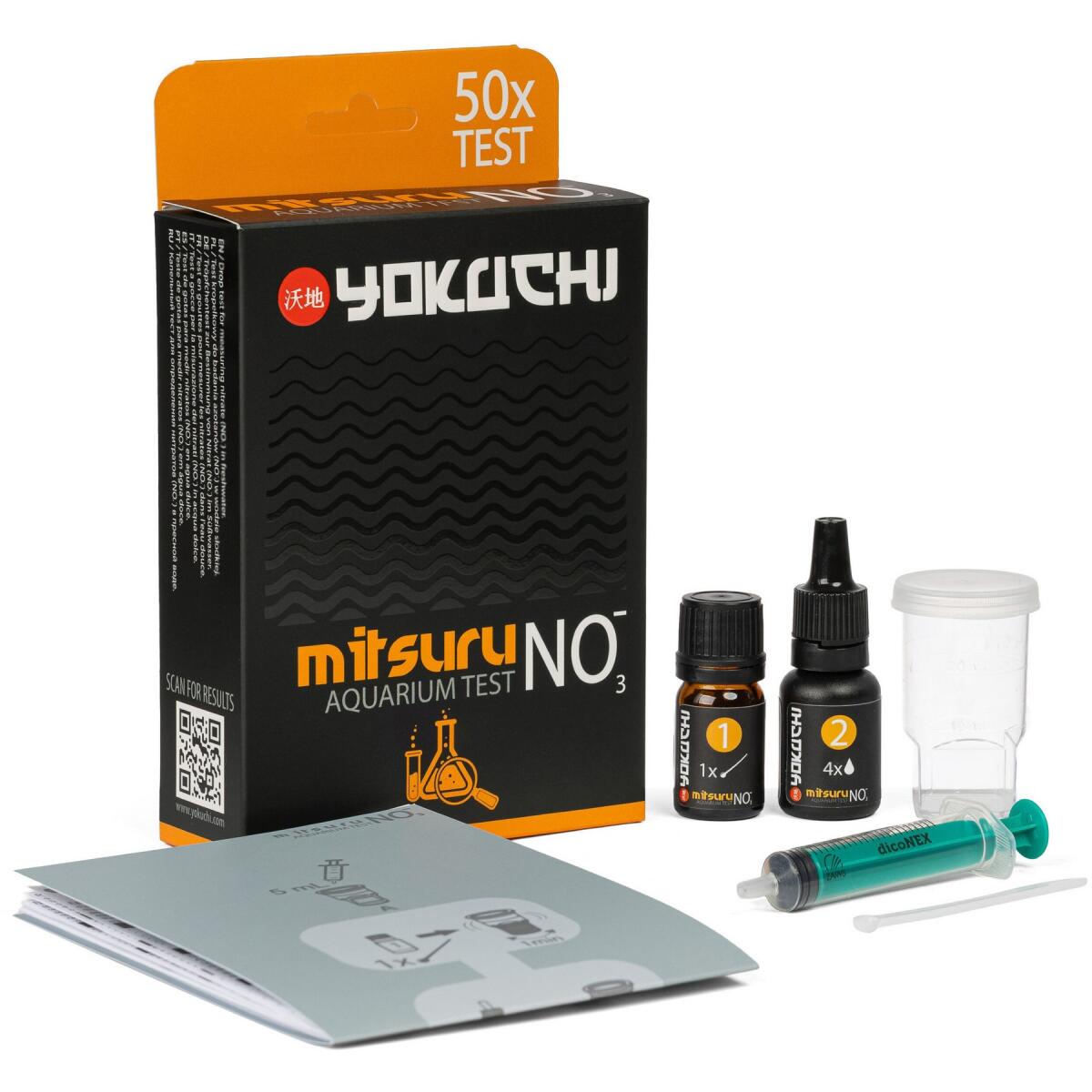 Тест на нитраты в аквариуме Yokuchi Mitsuru Aquarium Test NO3, 50 тестов