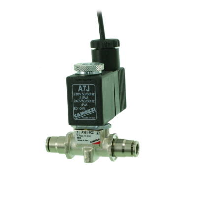 Электроклапан для систем СО2 Camozzi 4/6мм A321 220V быстросъемный