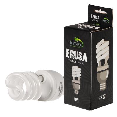 Люмінесцентна лампа Terrario Erusa Tropical UVB 5.0 13W  для тропічних рептилій та амфібій