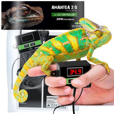 Нагрівальний мат з термостатом Terrario Amantea 2.0 28W 53x28см