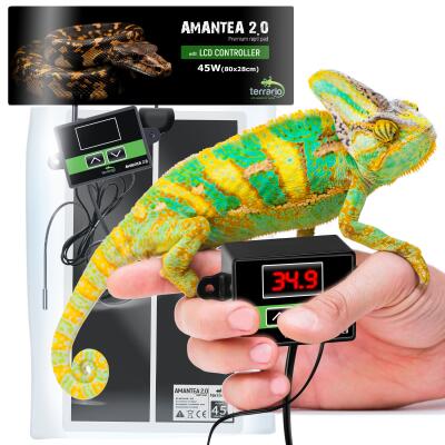 Нагрівальний мат з термостатом Terrario Amantea 2.0 45W 80x28см