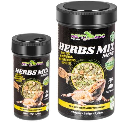 Рослинна суміш для рептилій і черепах Repti-Zoo Herbs Mix Menu 250мл.