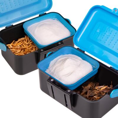 Подвійний контейнер для живого корму Terrario Live Food Box 13x9x7см