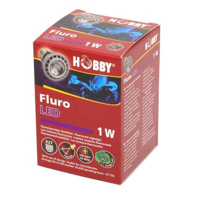 Ультрафіолетова лампа LED для тераріумів Hobby Fluro LED 1 W (37600)