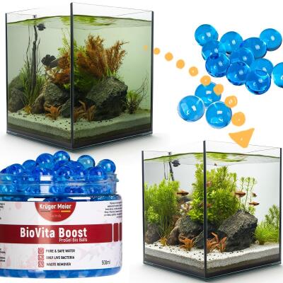 Бактерії в гельових кульках для акваріуму Kruger Meier BioVita Boost 500мл.