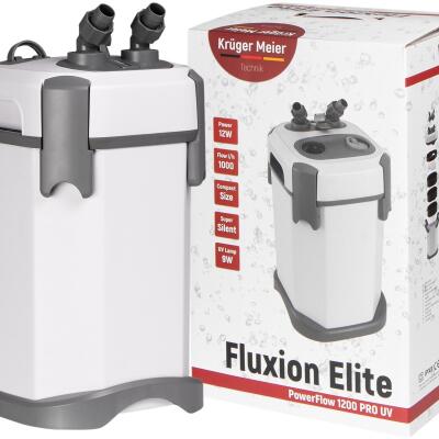 Зовнішній фільтр Kruger Meier Fluxion Elite 1200 UVC PRO для акваріумів 100-250 літрів