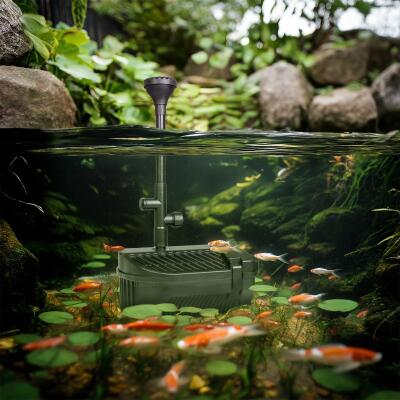 Фонтан-фільтр для ставка Kruger Meier FountainPure 2000 — 3 в 1: насос, фільтр, фонтан (1500 л/год)