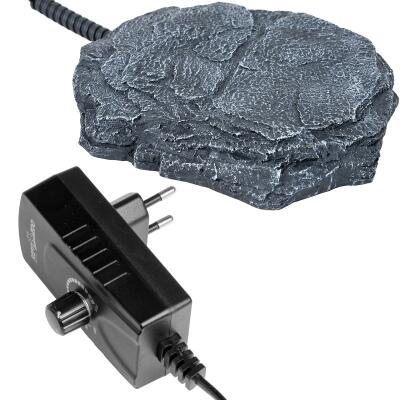 Нагрівальний камінь з регулятором температури Repti-Zoo Dimmer Heat Rock 12W 20x27x3 см (AHR0612P) для тераріумів