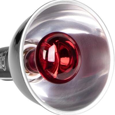 Світильник глибокий рефлекторний Terrario Biosphere Light 75W для локального обігріву тераріумів з керамічним патроном E27