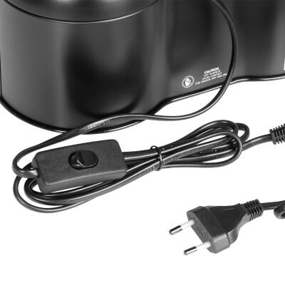 Светильник сдвоенный Terrario SunFusion Duo с двумя керамическими патронами E27, 2 x 150Вт