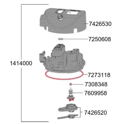 Голова для фільтра Eheim classicVARIO+e 250 (2214) (1414000)