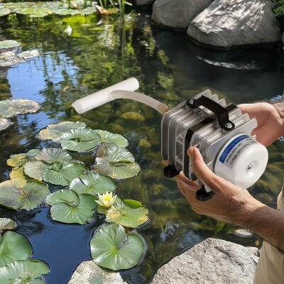 Компресор Kruger Meier OxyPure Breeze 2400 для ставка 1200 л/год з розподільником на 6 виходів