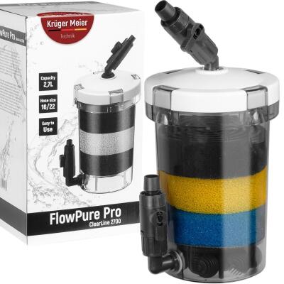 Зовнішній префільтр для акваріума Kruger Meier FlowPure Pro 2700 (16/22 мм) - 2.7 л