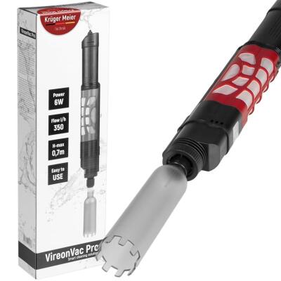 Сифон електричний для акваріума Kruger Meier VireonVac Pro для очищення дна та підміни води