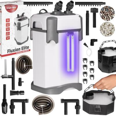 Внешний фильтр Kruger Meier Fluxion Elite 1800 UVC PRO для аквариумов 120-350 литров.