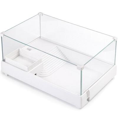 Тераріум-акваріум для черепахи Kruger Meier Turtle Shell Garden 49x31x19.5 см з островом і гідропонним контейнером