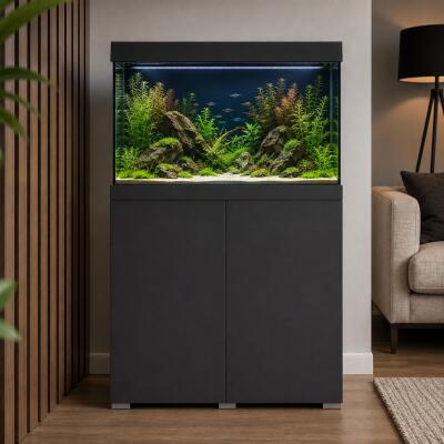 Акваріум Eheim vivaline LED 144 anthracite 80×40×45 см з LED, фільтром і нагрівачем, без тумби (0613109)