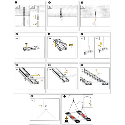Трос подвески на два светильника для Eheim PowerLED+ (4200030)